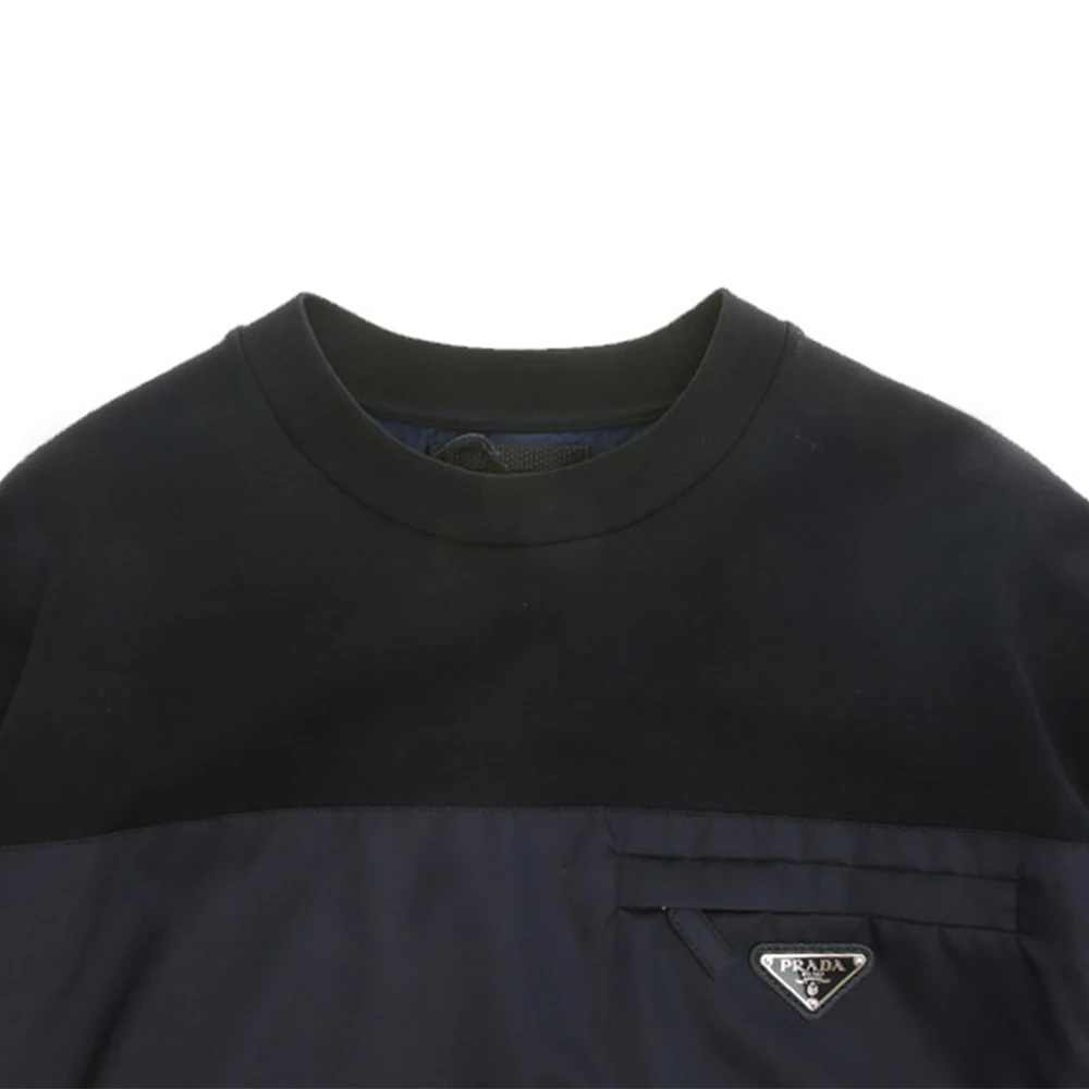 PRADA 男士海军蓝达呢卫衣 UJL096-1R4H-F083Q 商品