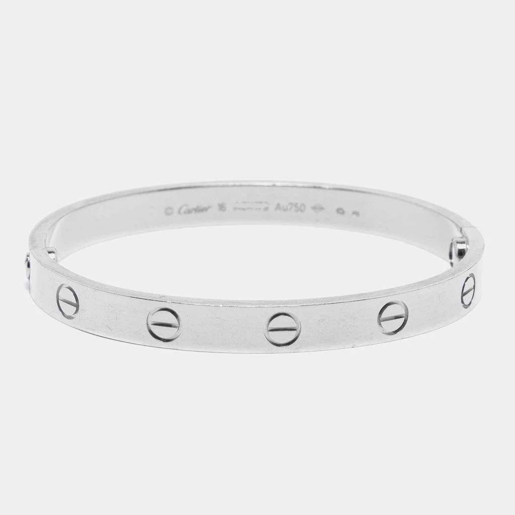 商品[二手商品] Cartier|Cartier Love 18K White Gold Bracelet 16,价格¥33477,第4张图片详细描述