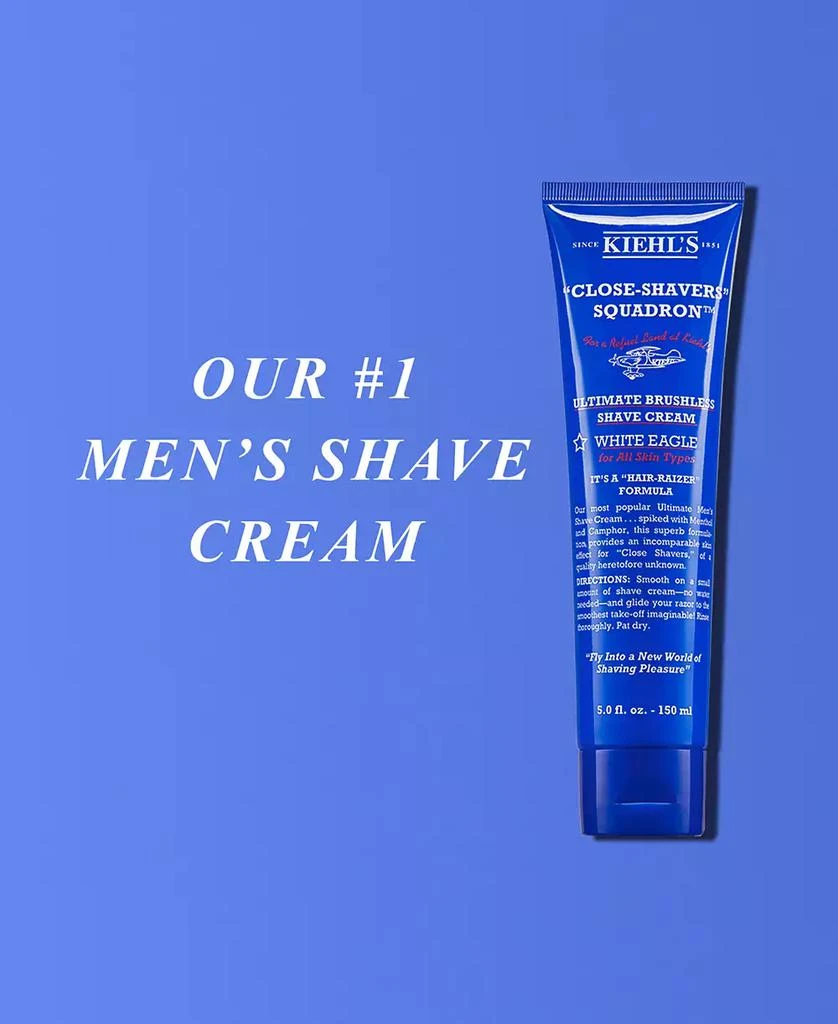 商品Kiehl's|Ultimate Brushless Shave Cream with Menthol - White Eagle, 5-oz.,价格¥105,第2张图片详细描述