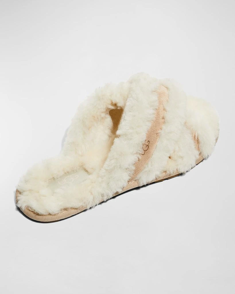 商品UGG|Scuffita Crisscross Shearling Slippers,价格¥344,第3张图片详细描述