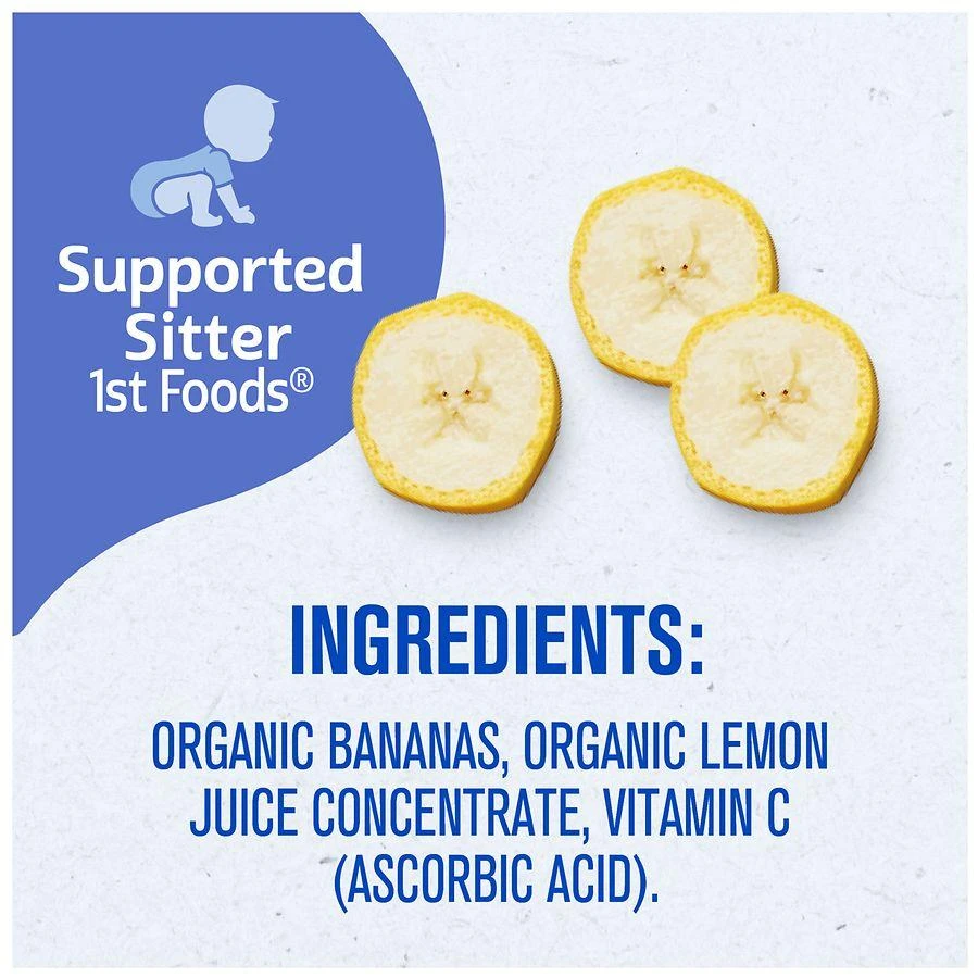 商品Gerber|Stage 1, Organic Baby Food, Fruit Puree Banana,价格¥17,第4张图片详细描述