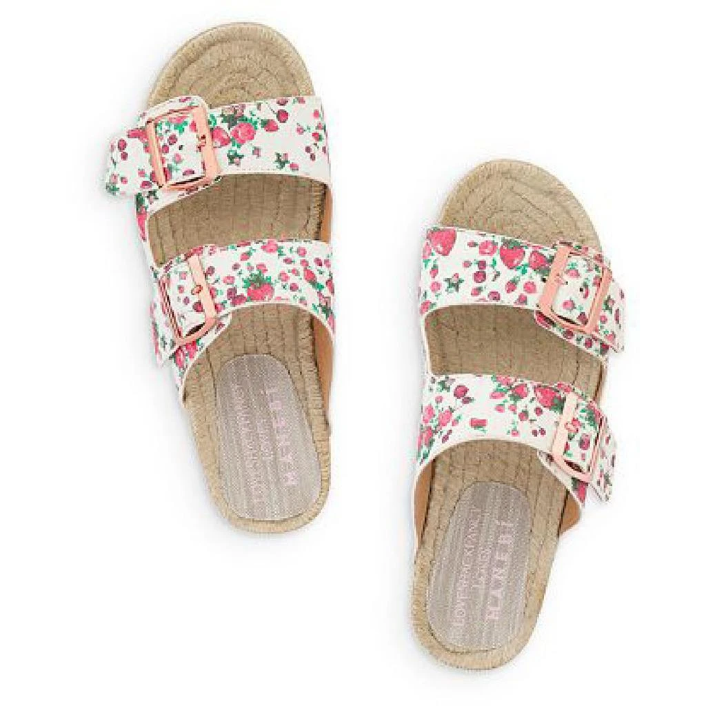 商品LOVESHACKFANCY|LoveShackFancy Womens Slip On Open Toe Slide Sandals,价格¥231,第3张图片详细描述