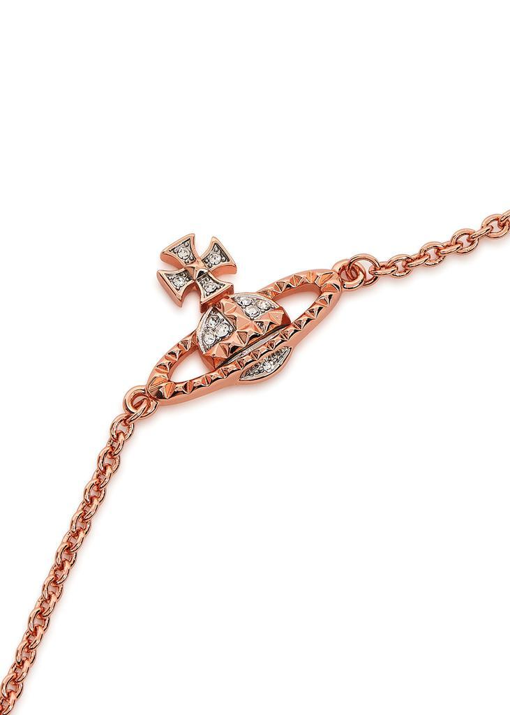 商品Vivienne Westwood|Mayfair Bas Relief rose gold-tone orb bracelet,价格¥747,第5张图片详细描述