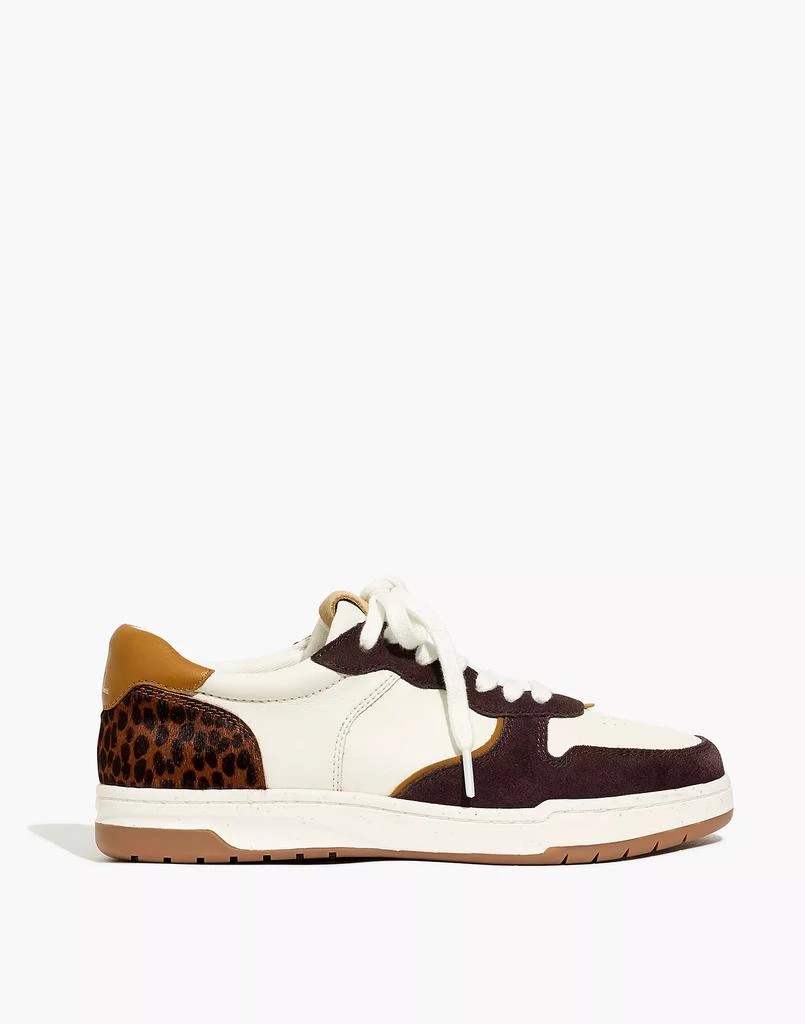 商品Madewell|Court Sneakers in Leather and Cheetah Calf Hair,价格¥436,第2张图片详细描述