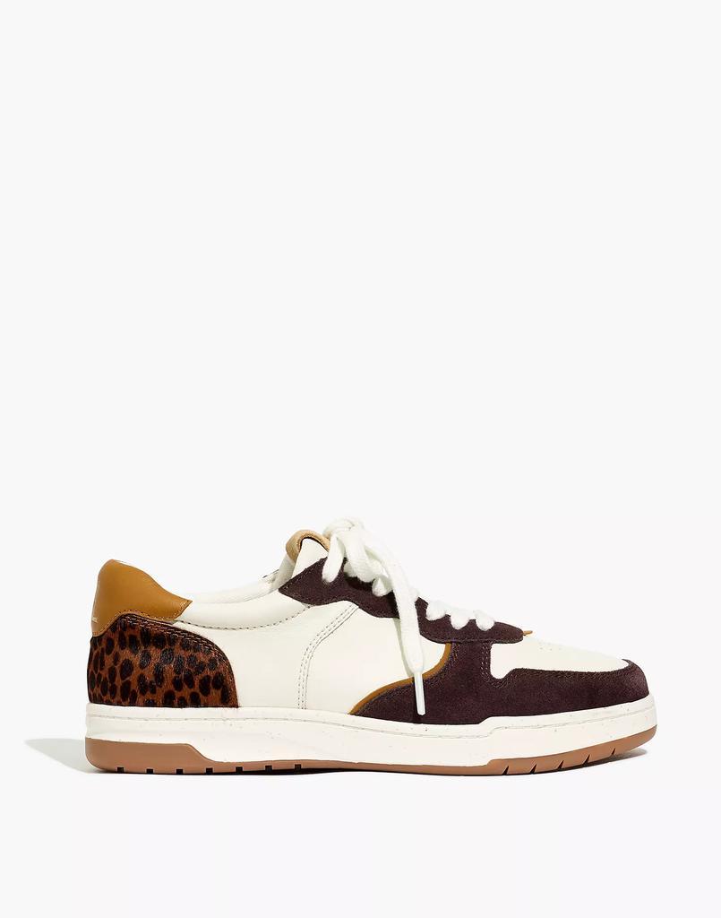 商品Madewell|Court Sneakers in Leather and Cheetah Calf Hair,价格¥402,第4张图片详细描述