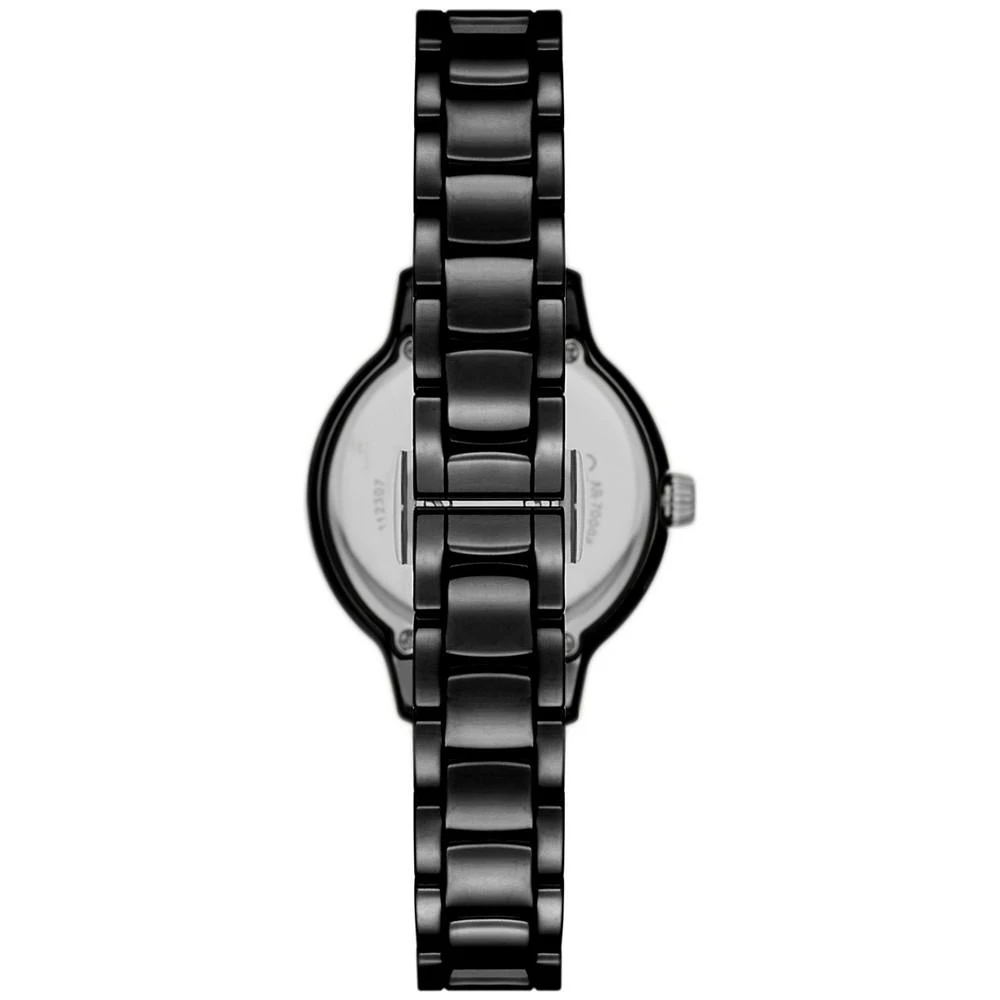 商品Emporio Armani|Women's Black Ceramic Bracelet Watch 32mm,价格¥2982,第4张图片详细描述