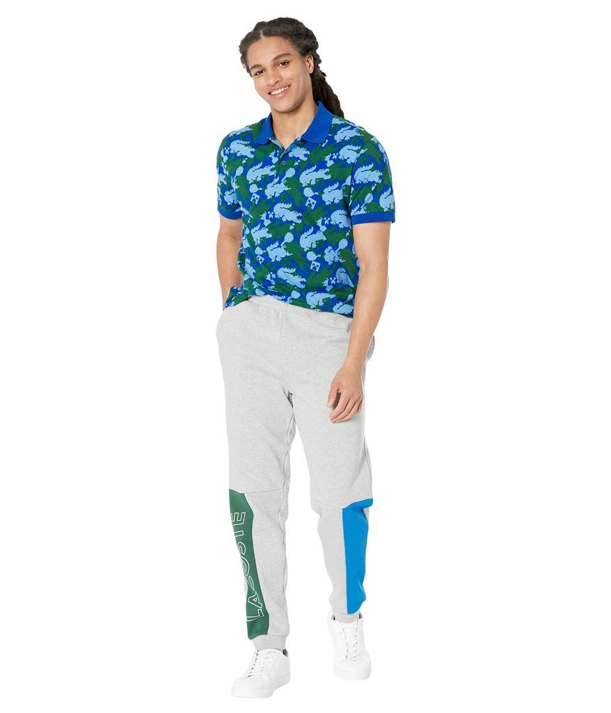 商品Lacoste|Color-Blocked Joggers with Lacoste On Side Leg,价格¥658,第6张图片详细描述