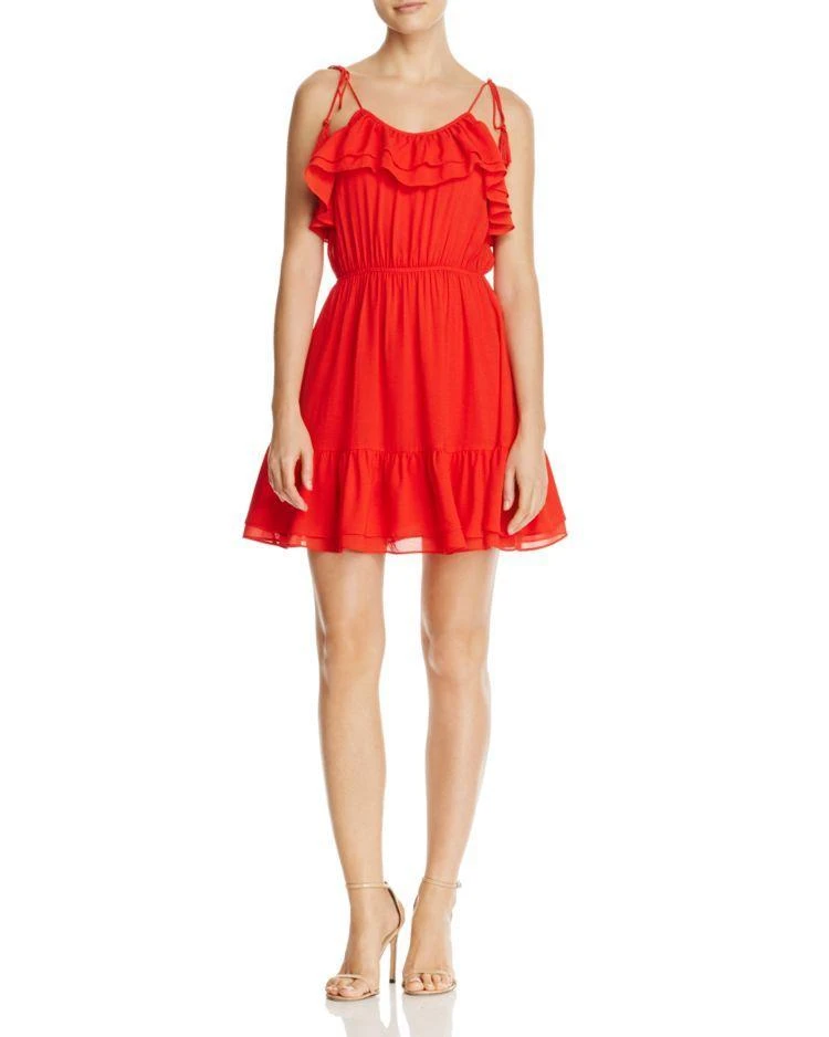 商品AQUA|AQUA Tie Strap Ruffle Dress - 100% Exclusive,价格¥150,第1张图片
