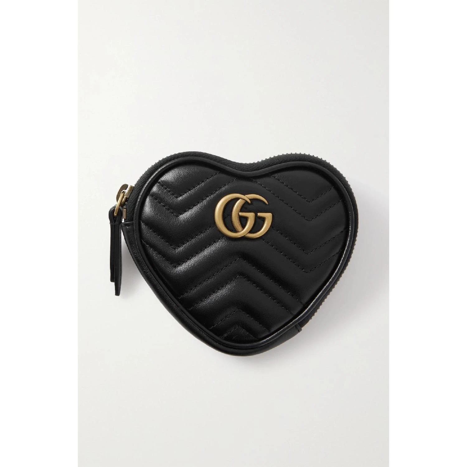 商品Gucci|包邮包税【预售7天发货】 GUCCI古驰 23秋冬 女士 钱包 GG Marmont 2.0 绗缝皮革零钱包 1647597277500426 699517DTDHT1000 ,价格¥3665,第1张图片