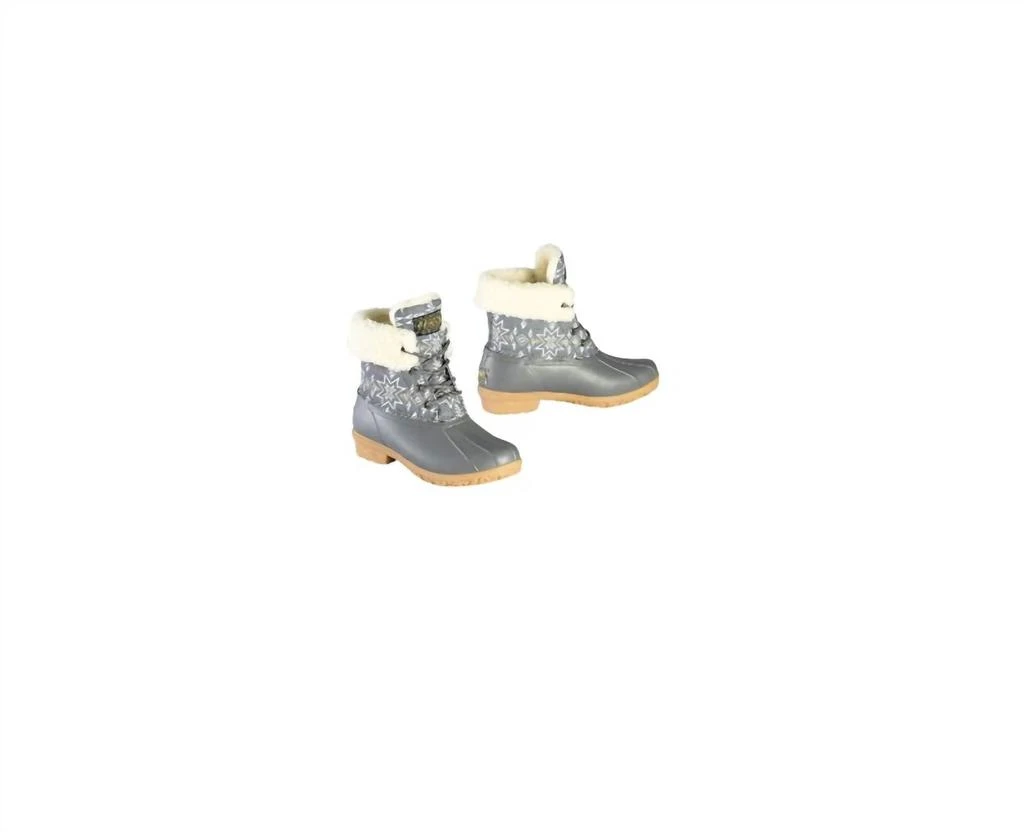 商品Pendleton|Women’S Classic Plains Star Duck Winter Boots In Gray,价格¥747,第1张图片