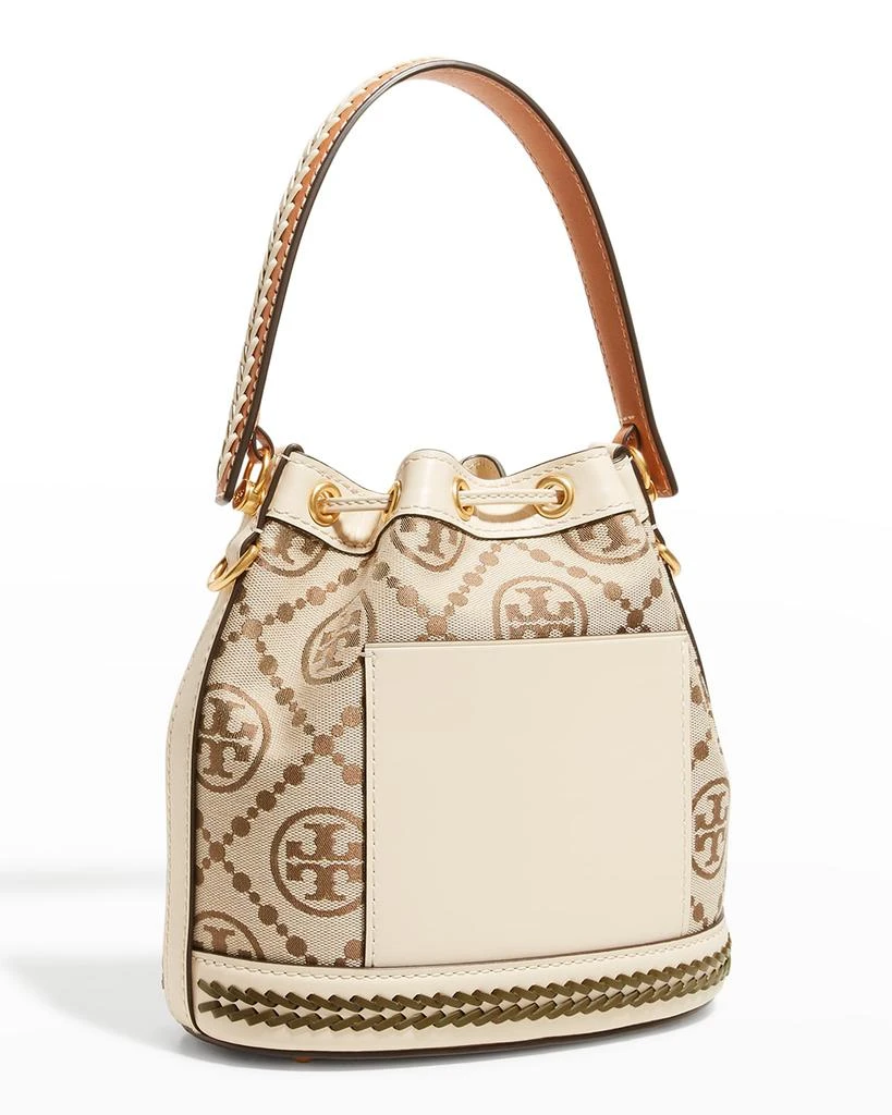 商品Tory Burch|T Monogram Floral Drawstring Bucket Bag,价格¥2642,第5张图片详细描述