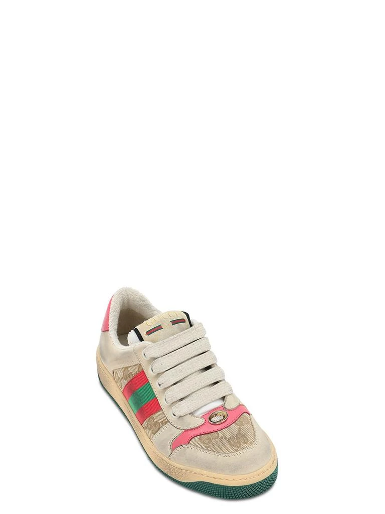 商品Gucci|Web & Gg Canvas Sneakers,价格¥4056,第2张图片详细描述