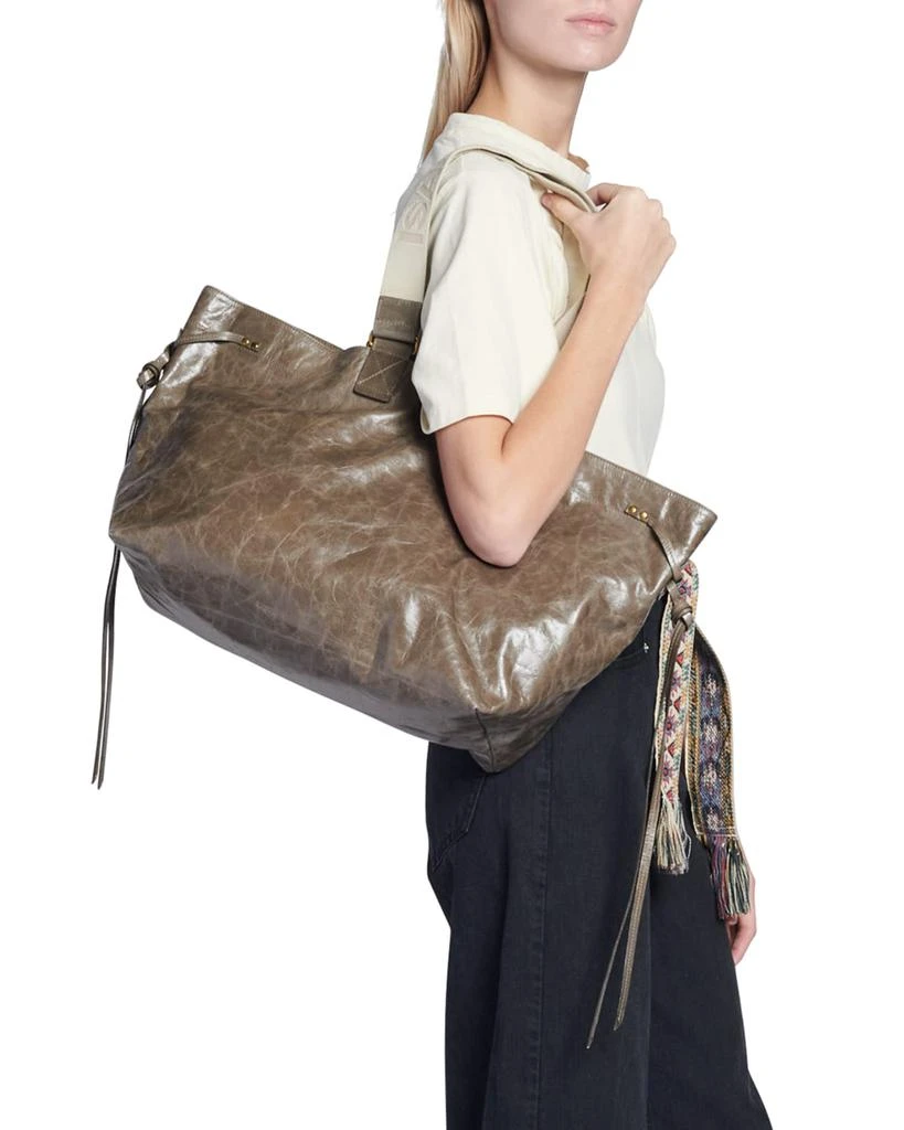 商品Isabel Marant|Wardy Double-Handle Leather Tote Bag,价格¥7679,第2张图片详细描述