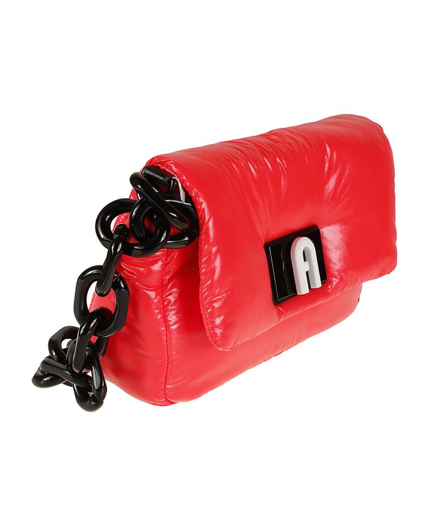 Chain Strap Logo Lock Shoulder Bag商品第3张图片规格展示