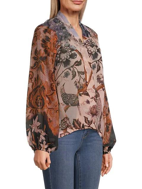 商品Kobi Halperin|Gemma Wrap-Front Blouse,价格¥3692,第6张图片详细描述