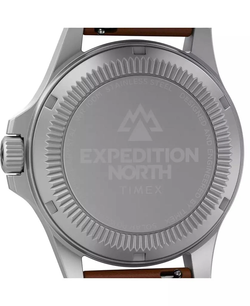 商品Timex|Men's Solar Brown Leather Strap Watch 41 mm,价格¥1270,第4张图片详细描述