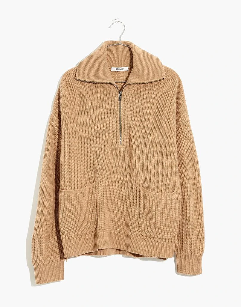 商品Madewell|Glenbrook Half-Zip Pullover Sweater,价格¥237,第5张图片详细描述
