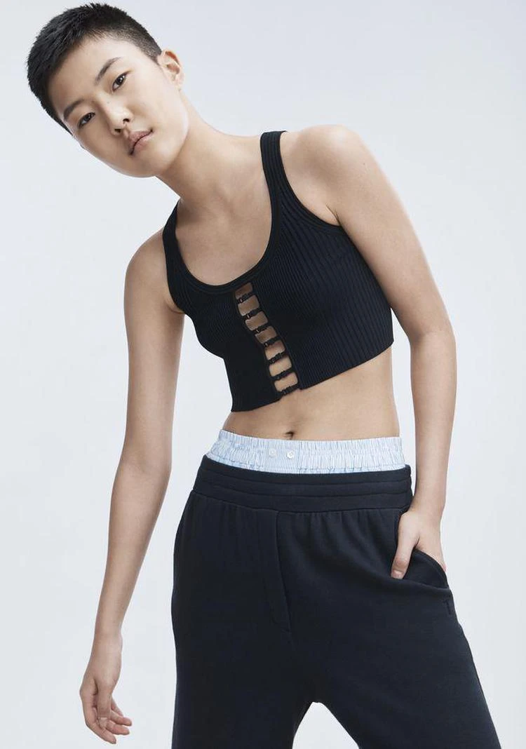 商品Alexander Wang|BRA STRAP CROPPED TANK,价格¥889,第4张图片详细描述