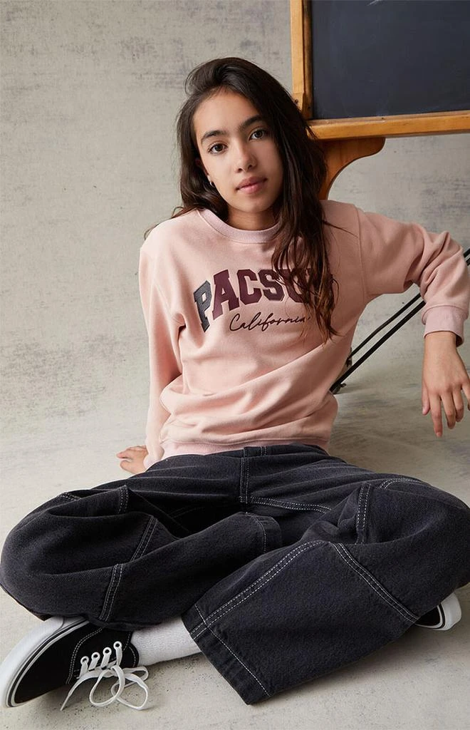 商品PacSun Kids|Light Pink Crew Neck Sweatshirt,价格¥224,第1张图片