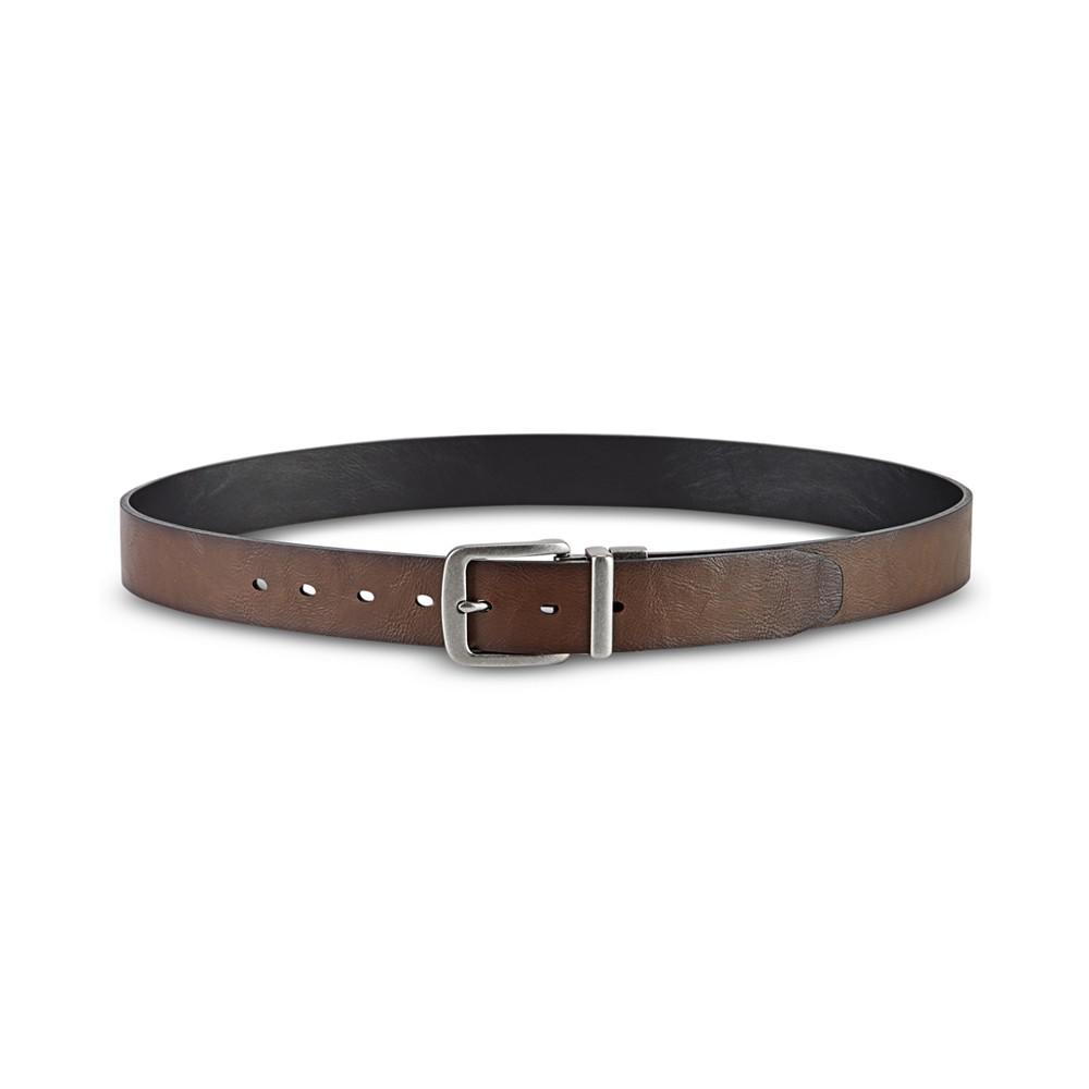 Men's Cut-Edge Reversible Leather Belt商品第2张图片规格展示