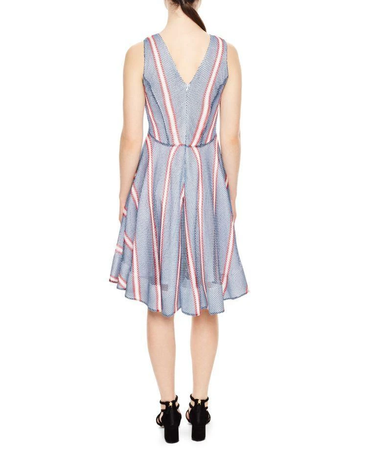 商品Sandro|Sandro Chear Striped Mesh Dress,价格¥2235,第2张图片详细描述