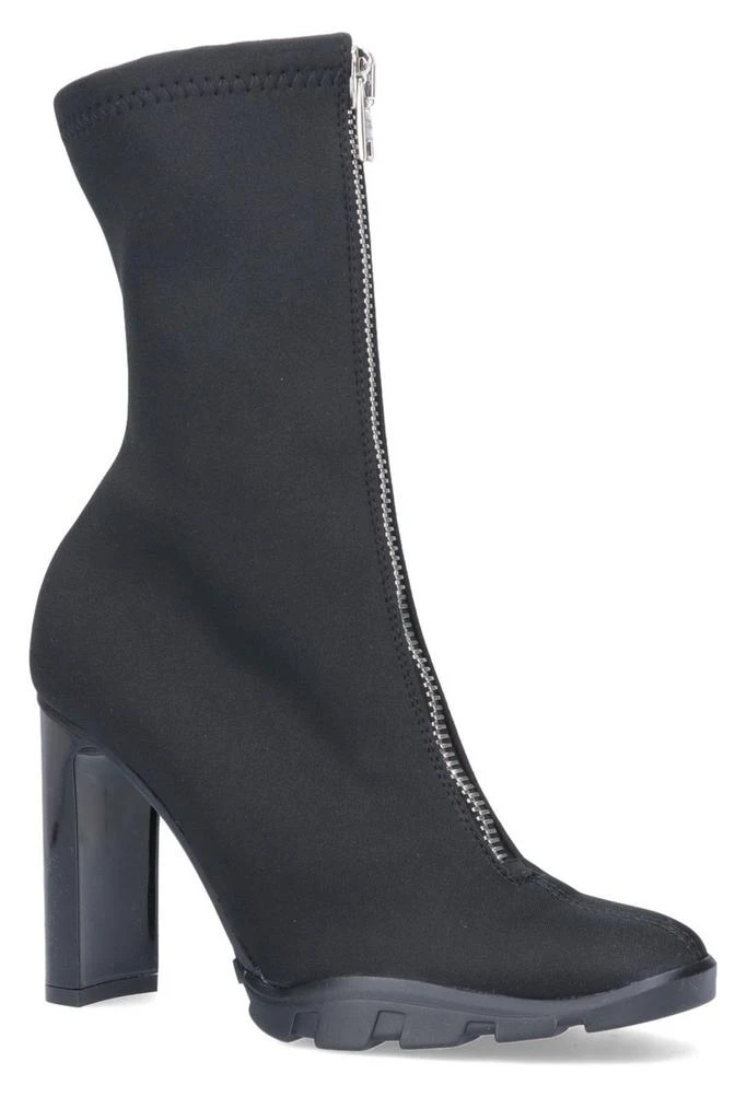 商品Alexander McQueen|Alexander McQueen Front Zipped Heeled Boots,价格¥3117,第2张图片详细描述