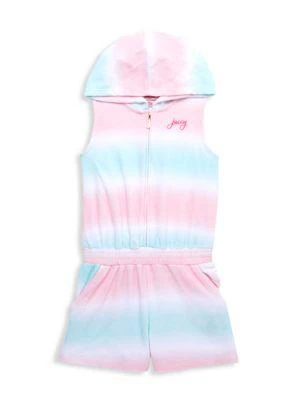商品Juicy Couture|​Girl’s Tie-Dye Sleeveless Hooded Romper,价格¥68,第1张图片