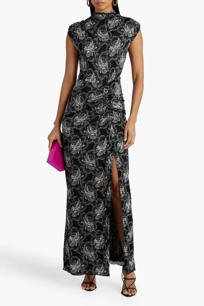 商品Diane von Furstenberg|Apollo ruched floral-print jersey maxi dress,价格¥1559,第2张图片详细描述