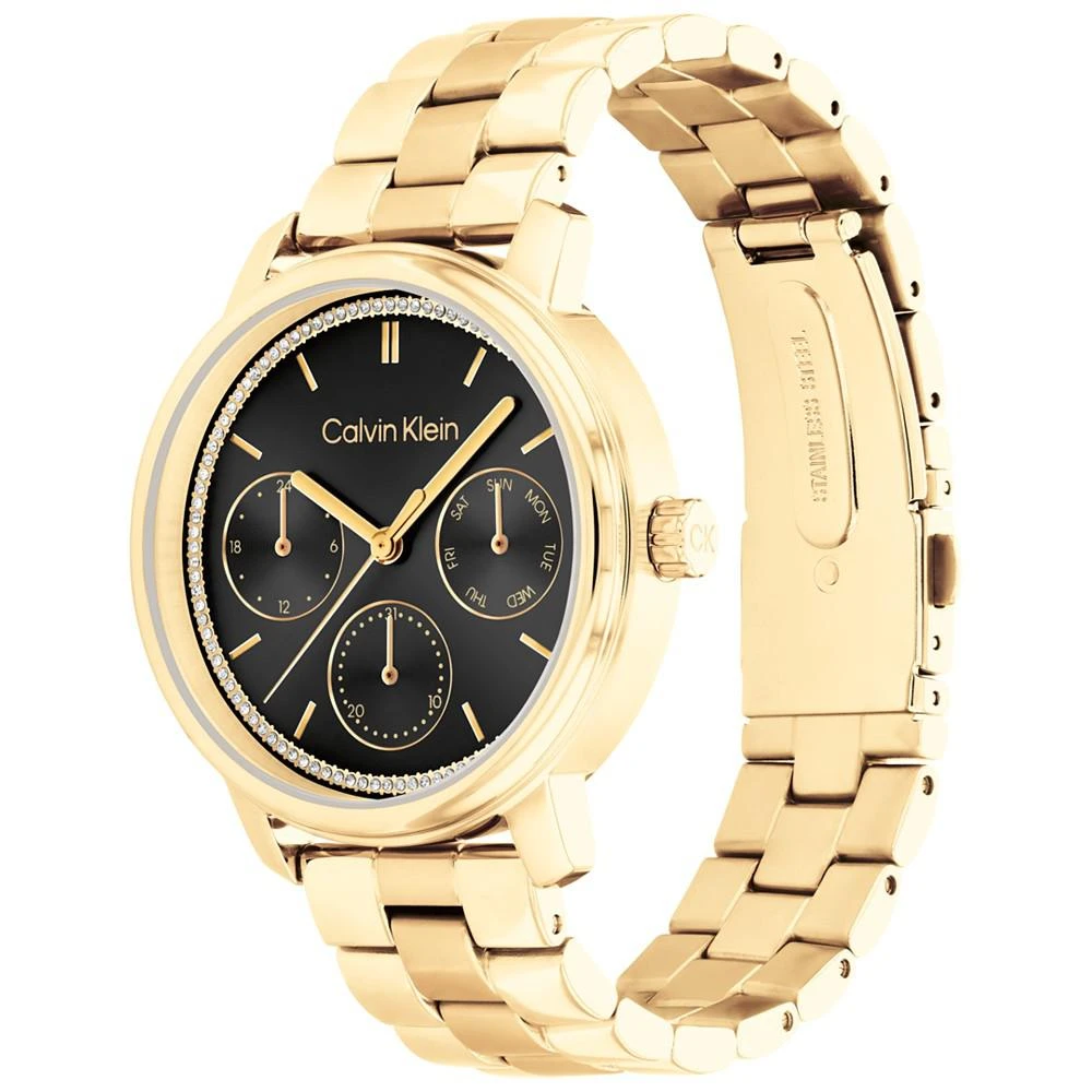 商品Calvin Klein|Women's Gold-Tone Stainless Steel Bracelet Watch 38mm,价格¥1502,第2张图片详细描述