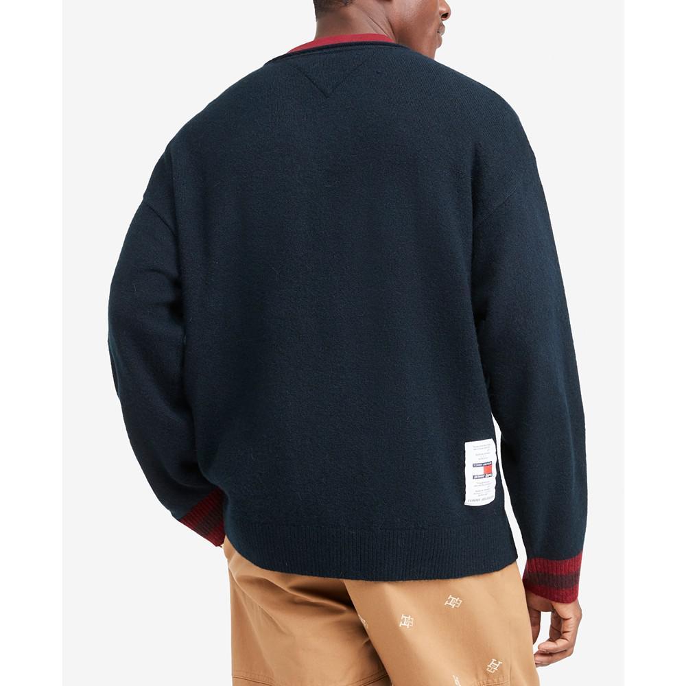 商品Tommy Hilfiger|Men's Brushed Monogram Crewneck Sweater,价格¥763,第4张图片详细描述