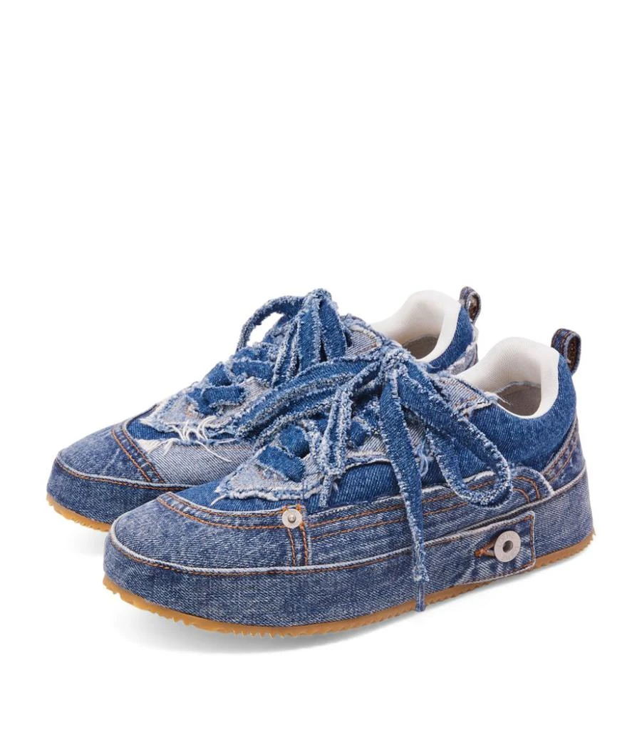 商品Loewe|Deconstructed Denim Sneakers,价格¥7468,第4张图片详细描述