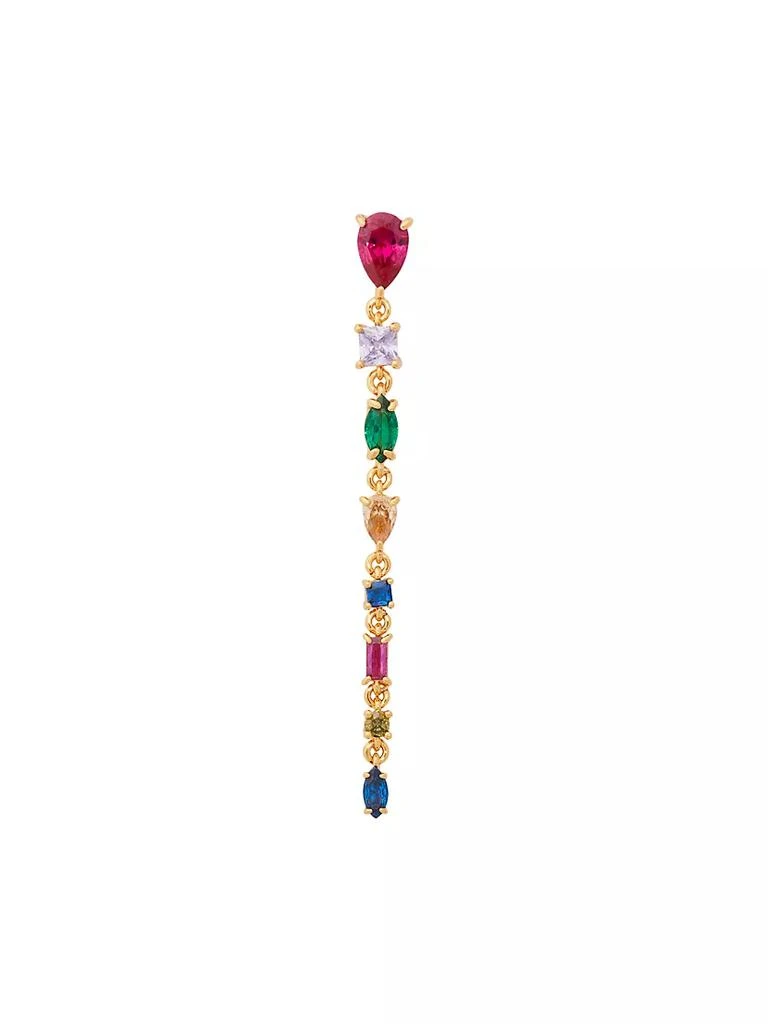 商品Kate Spade|Gold-Plated & Cubic Zirconia Linear Drop Earrings,价格¥731,第2张图片详细描述
