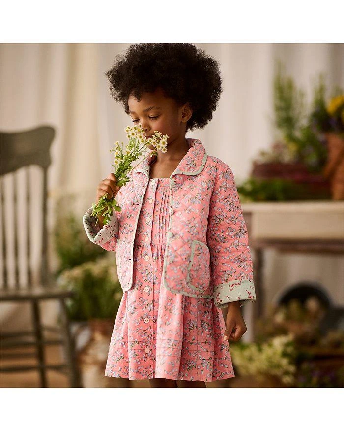 商品Ralph Lauren|Girls' Floral Reversible Linen-Cotton Jacket - Little Kid, Big Kid,价格¥526,第2张图片详细描述