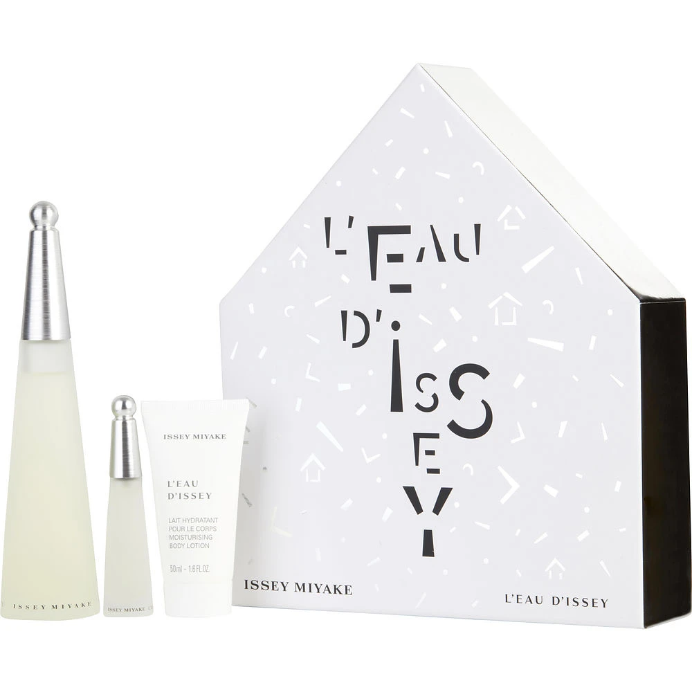 商品Issey Miyake|ISSEY MIYAKE 三宅一生 一生之水女士淡香氛护理套装（香水100ml+身体乳50ml+迷你香水10ml） 1套,价格¥1090,第1张图片