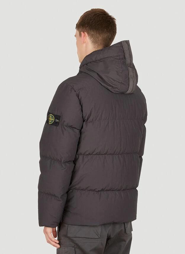 商品Stone Island|Split Hooded Puffer Jacket in Black,价格¥7683,第4张图片详细描述