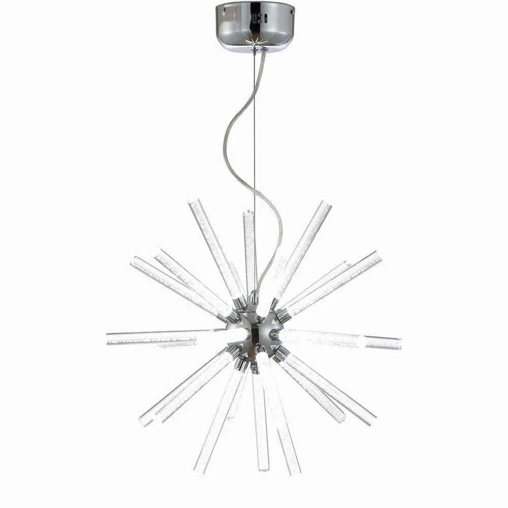 商品JONATHAN Y|Soyuz 19.5" Adjustable Integrated LED Starburst Metal/Acrylic Pendant,价格¥2167,第2张图片详细描述