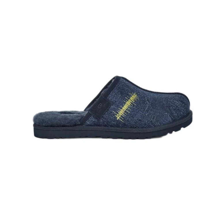 商品UGG|Embroidered Slide - Calfskin - Blue,价格¥2634,第1张图片