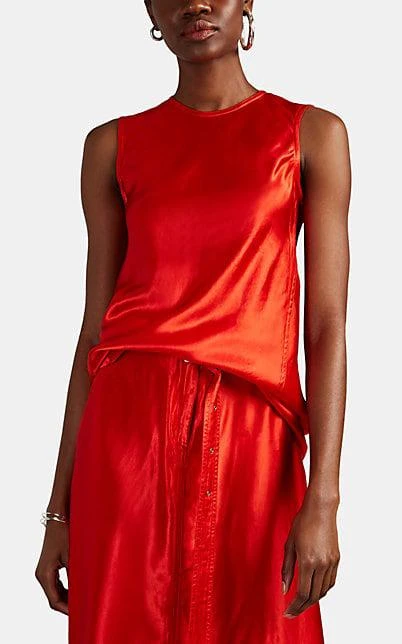 商品Sies Marjan|Sia Washed Satin Sleeveless Top,价格¥1806,第1张图片