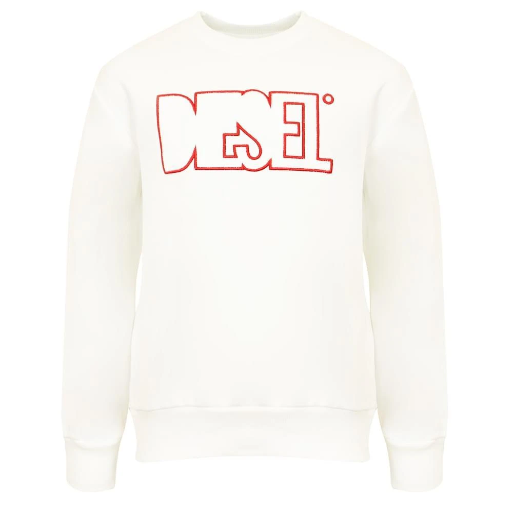 商品Diesel|White Outline Logo Sweatshirt,价格¥786,第1张图片