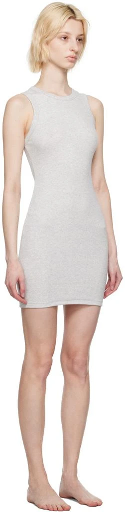 商品SKIMS|Gray Cotton Rib Tank Minidress,价格¥470,第2张图片详细描述