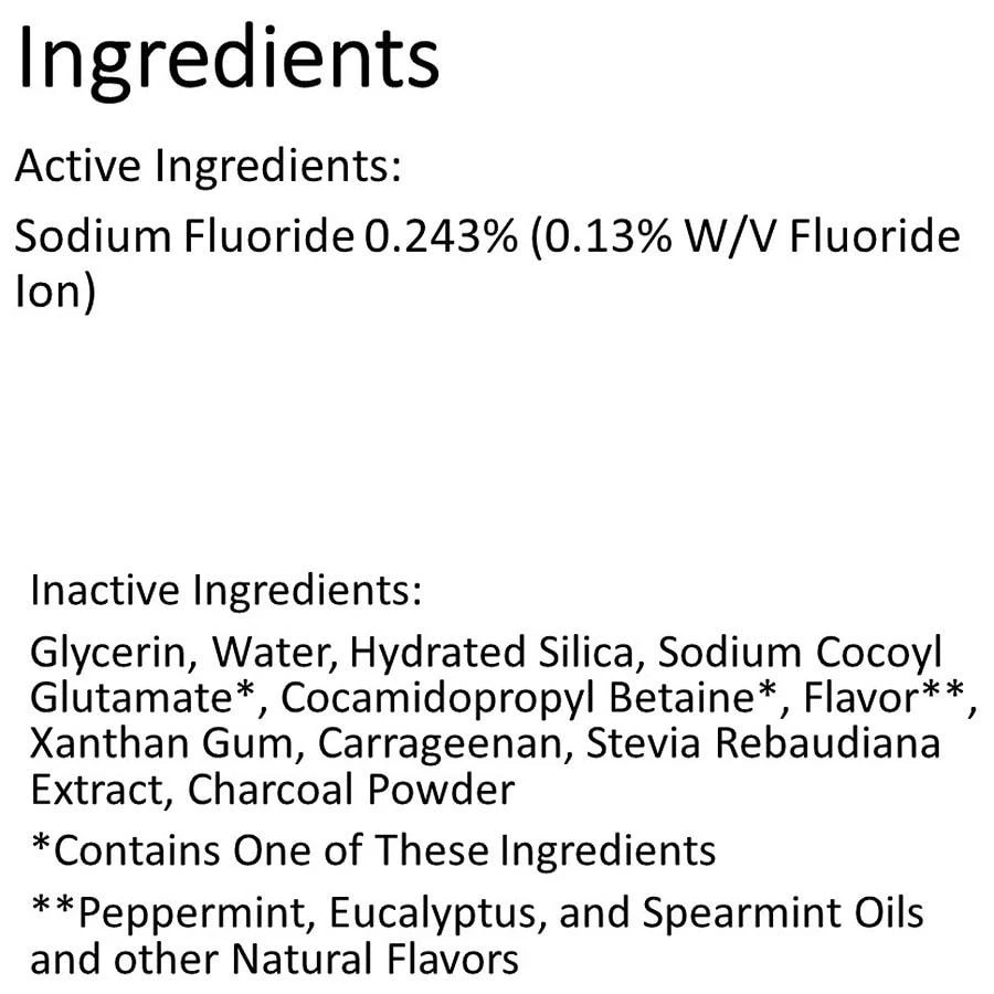 商品Burt's Bees|Toothpaste, Natural Flavor, Charcoal with Fluoride Toothpaste Mountain Mint,价格¥42,第3张图片详细描述