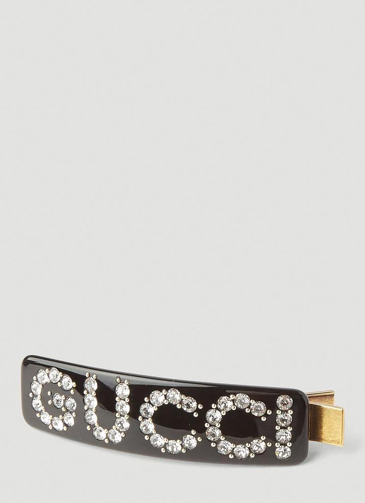 商品Gucci|Crystal-Logo Single Hair Clip,价格¥3491,第4张图片详细描述