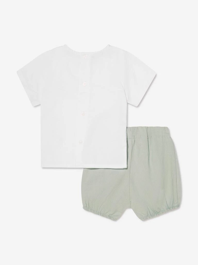 商品Paz Rodriguez|Baby Boys Blouse And Shorts in Green,价格¥398,第3张图片详细描述