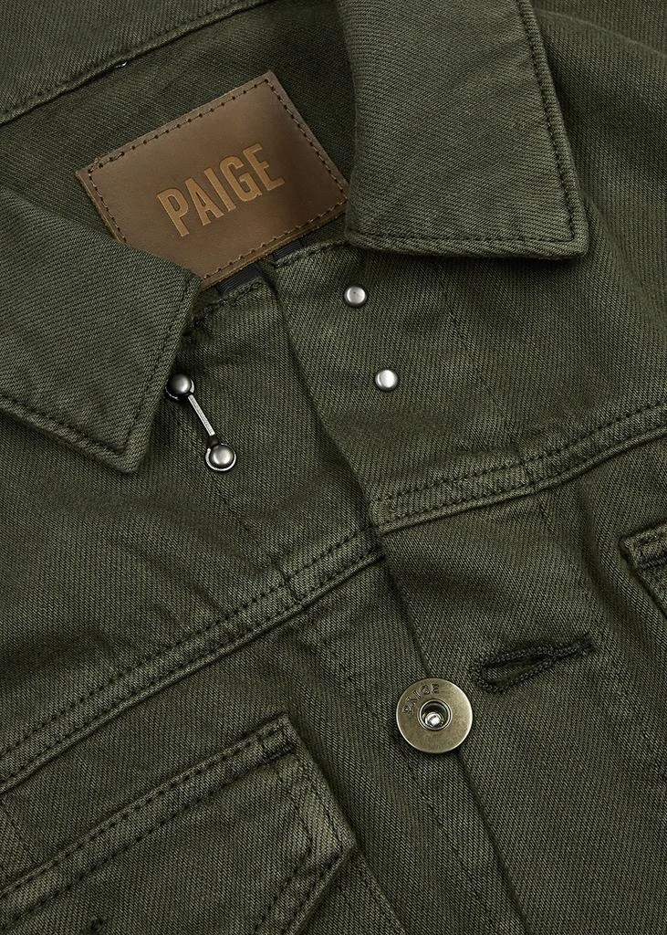 商品Paige|Scout army green denim jacket,价格¥2673,第5张图片详细描述