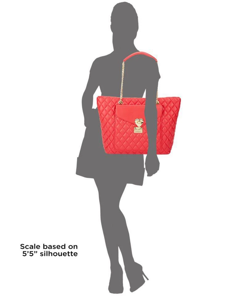商品Moschino|Love Moschino Logo Applique Quilted Tote,价格¥944,第3张图片详细描述