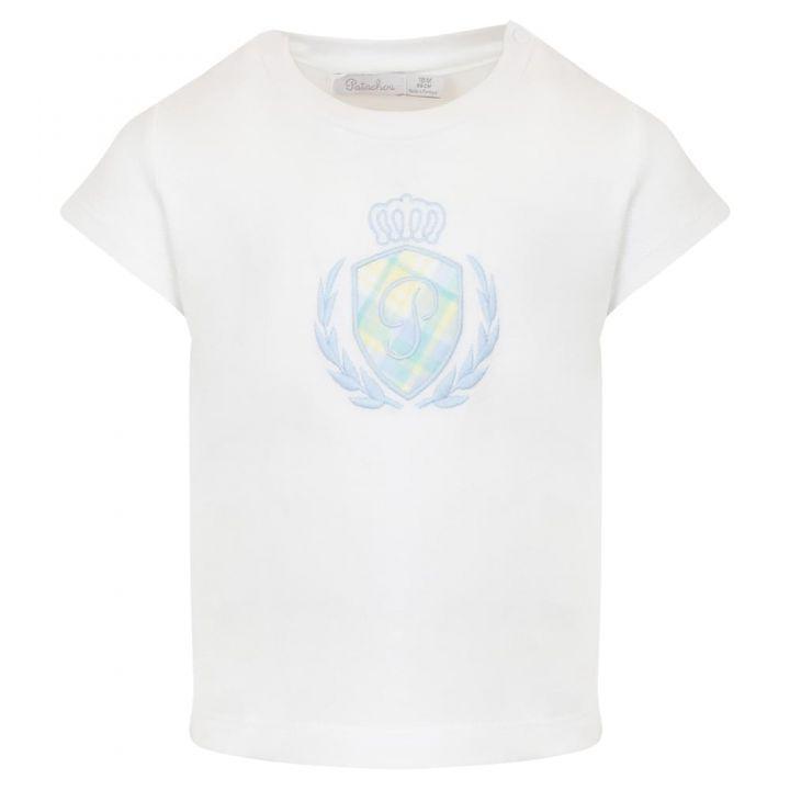 商品Patachou|White Signature Logo T Shirt,价格¥84-¥97,第1张图片