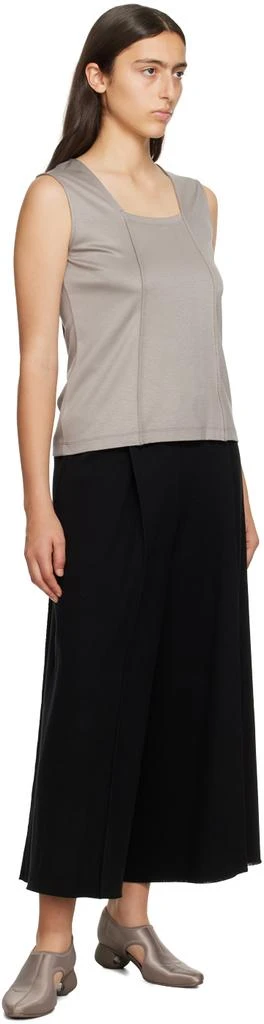 商品Issey Miyake|Gray Tucked Square Tank Top,价格¥792,第4张图片详细描述