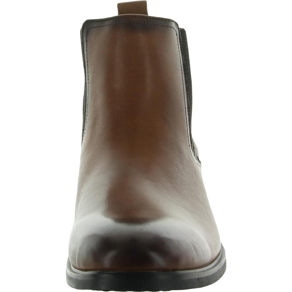 Steve Madden Mens Afinity Leather Textured Chelsea Boots商品第3张图片规格展示