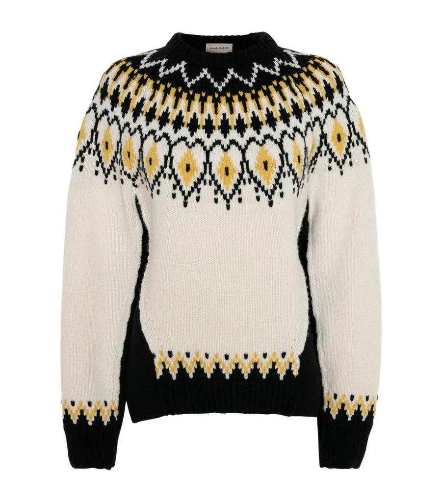 商品Alexander McQueen|Wool Fair Isle Sweater,价格¥9687,第1张图片