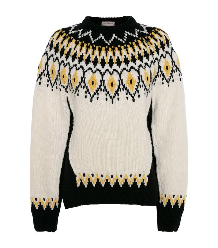 商品Alexander McQueen|Wool Fair Isle Sweater,价格¥10508,第1张图片